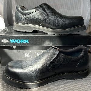 Brand New Dr. Scholl’s Mens Winder II Black Work Shoes